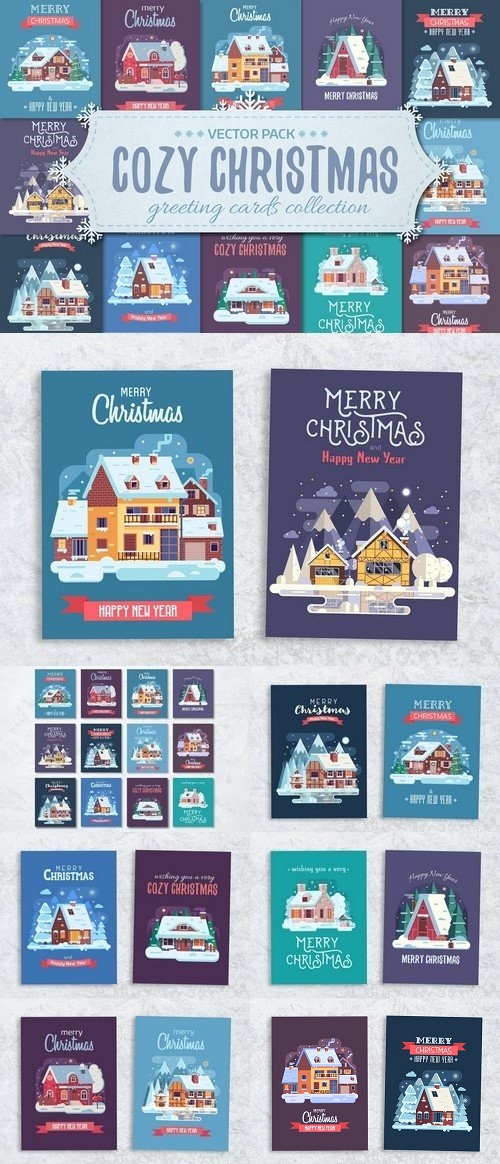 Cozy Winter House Christmas Cards 2077296