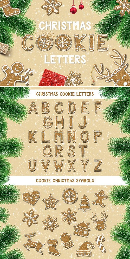 Christmas Cookie Letters - 1803222