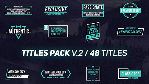 Titles Pack V.2 - Project for After Effects (Videohive)