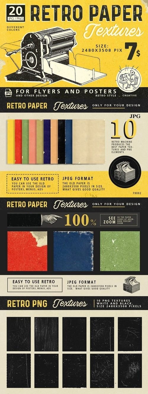 Retro Paper Textures - 1658035