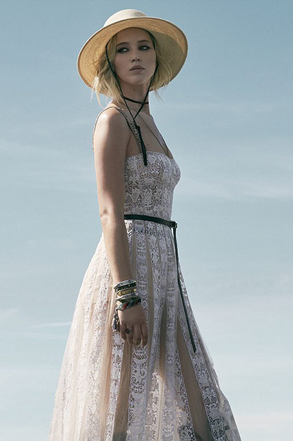 Дженнифер Лоуренс снялась для маркетинговой кампании круизной коллекции Dior