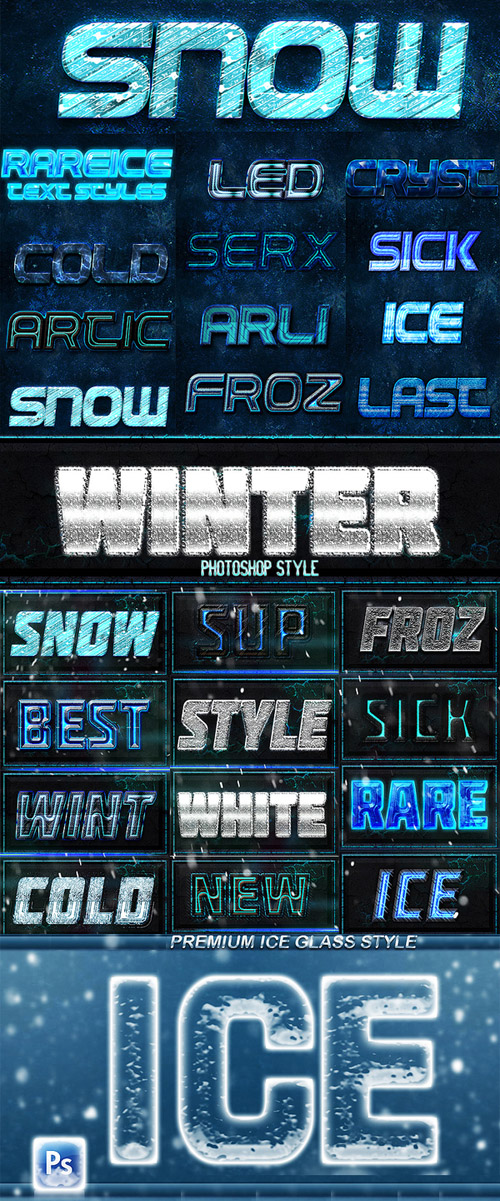 Winter Season Styles for Photoshop