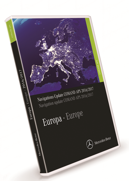 Mercedes Benz Navigations DVD COMMAND APS (2017-2018) Europe NTG1/NTG3 V16/18 Multilingual