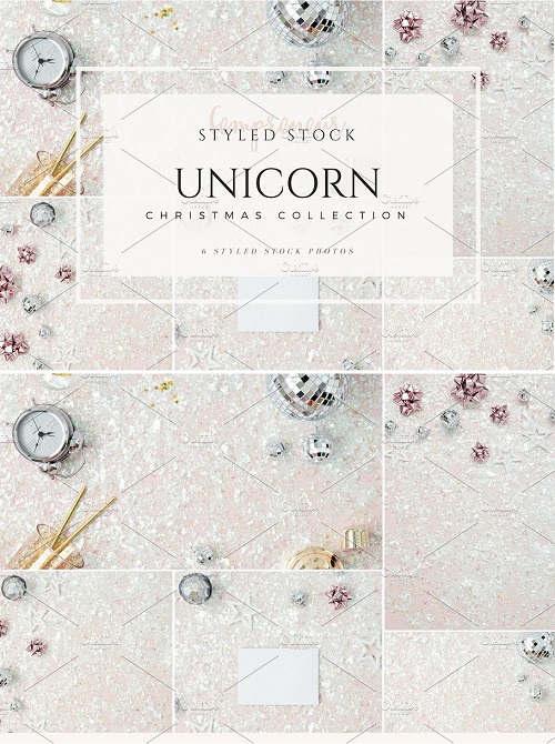 Unicorn Christmas Styled Stock 2076725