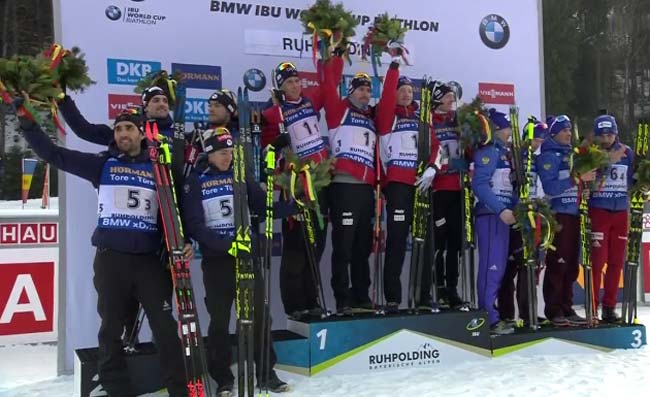 Норвежцы выиграли эстафету на этапе КМ в Рупольдинге; украинцы – 15-е