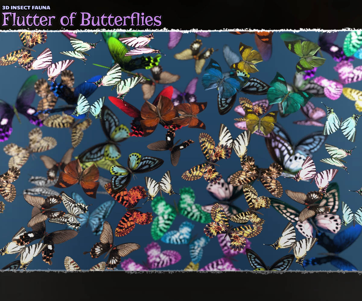 3D Insect Fauna: Flutter of Butterflies