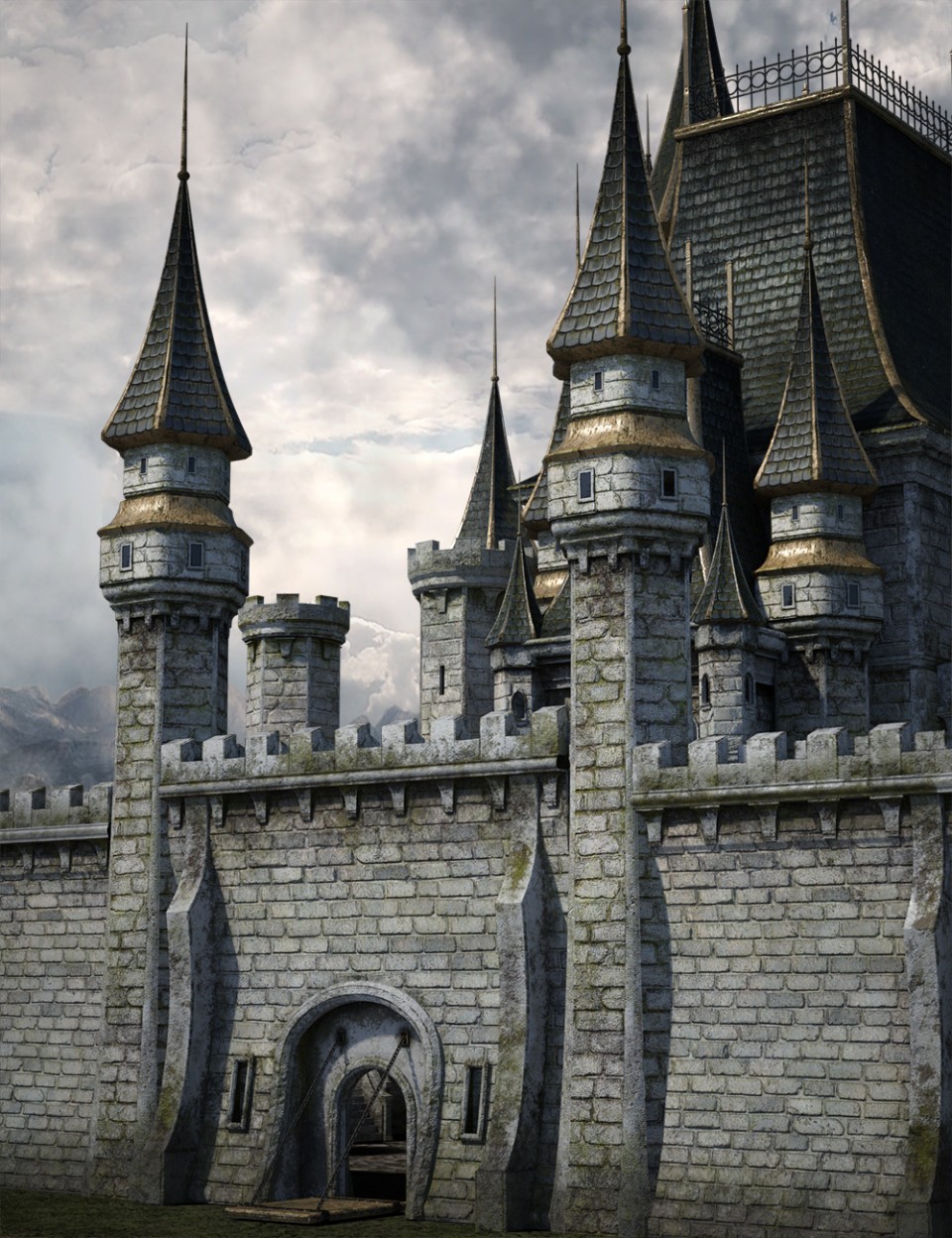 Fantasy Castle Surround 2 Iray