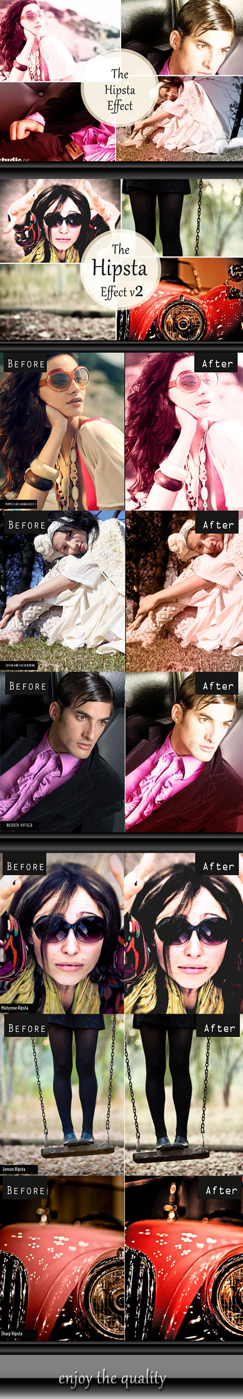 6 Hipsta Effect Photoshop Actions (RAW/JPEG)