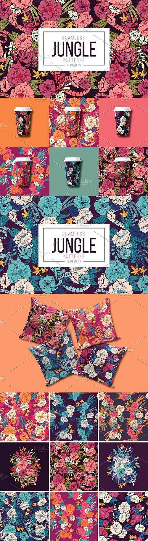 Jungle Floral Patterns & Designs 2231762