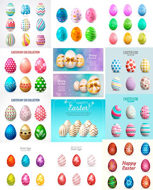     -  / Easter Eggs - Vector