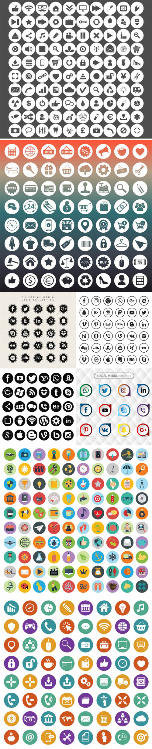 400+ Collection of Icons in Vector
