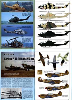 Подборка статей, раскрасок и чертежей из журнала Scale Aircraft Modelling за 1997 г.