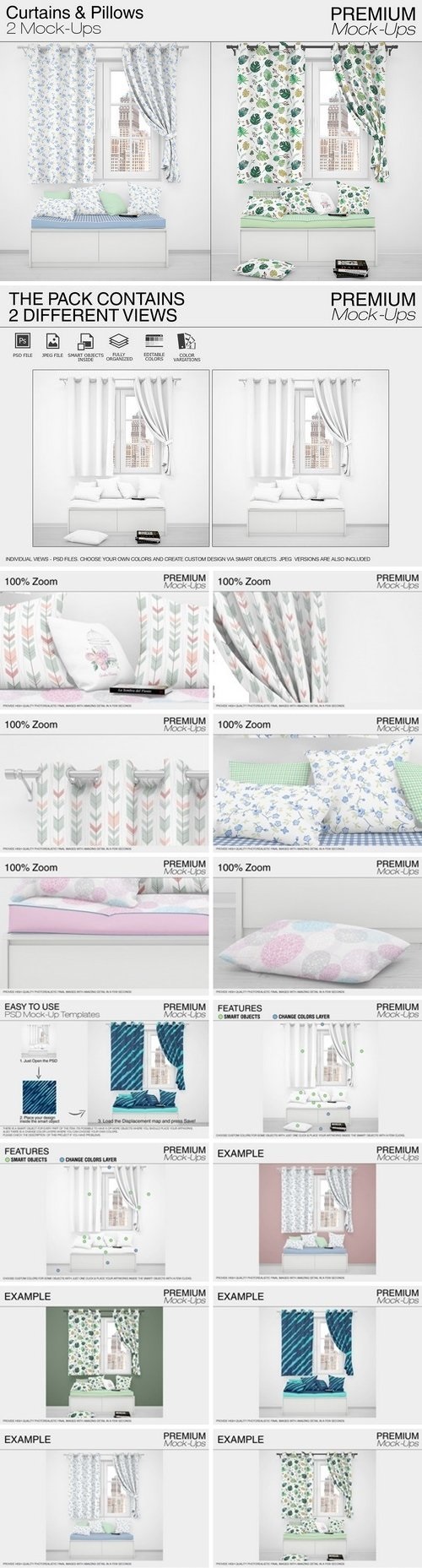 Pillows & Curtains - 2024712