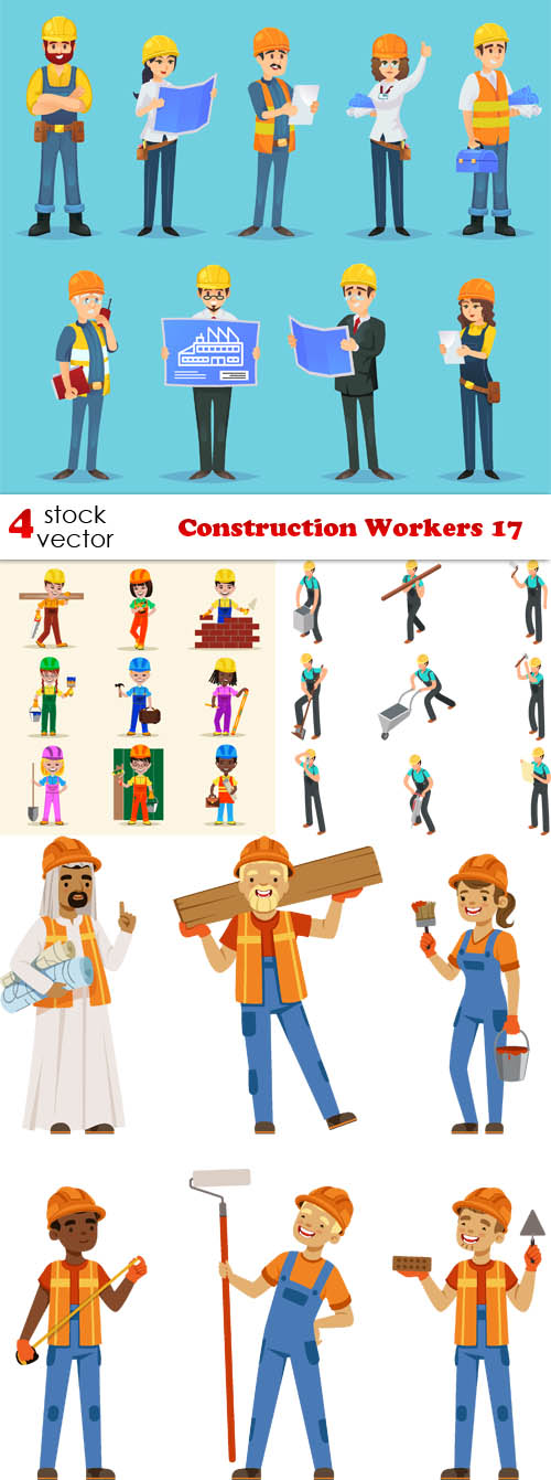 Vectors - Construction Workers 17
