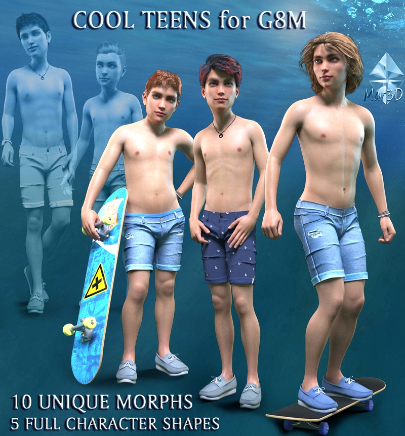 Cool TEENS for G8M - Unique Character Shapes