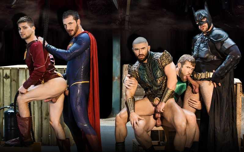 Justice League  A Gay XXX Parody Part 4 (MEN) supergayhero, muscle, group sex