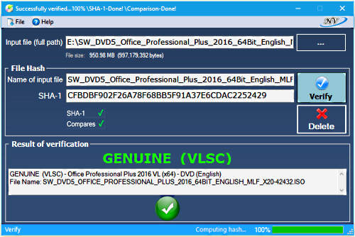 Windows and Office Genuine ISO Verifier 9.9.18.21 Portable
